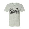White Marble Unisex Jersey Short-Sleeve V-Neck T-Shirt Thumbnail