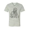 White Marble Unisex Jersey Short-Sleeve V-Neck T-Shirt Thumbnail