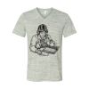 White Marble Unisex Jersey Short-Sleeve V-Neck T-Shirt Thumbnail