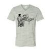 White Marble Unisex Jersey Short-Sleeve V-Neck T-Shirt Thumbnail