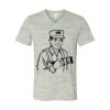 White Marble Unisex Jersey Short-Sleeve V-Neck T-Shirt Thumbnail