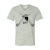 White Marble Unisex Jersey Short-Sleeve V-Neck T-Shirt Thumbnail
