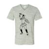 White Marble Unisex Jersey Short-Sleeve V-Neck T-Shirt Thumbnail