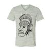 White Marble Unisex Jersey Short-Sleeve V-Neck T-Shirt Thumbnail