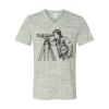 White Marble Unisex Jersey Short-Sleeve V-Neck T-Shirt Thumbnail