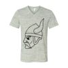 White Marble Unisex Jersey Short-Sleeve V-Neck T-Shirt Thumbnail