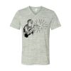 White Marble Unisex Jersey Short-Sleeve V-Neck T-Shirt Thumbnail