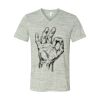 White Marble Unisex Jersey Short-Sleeve V-Neck T-Shirt Thumbnail
