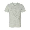 White Marble Unisex Jersey Short-Sleeve V-Neck T-Shirt Thumbnail