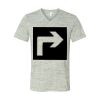 White Marble Unisex Jersey Short-Sleeve V-Neck T-Shirt Thumbnail