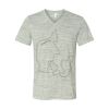 White Marble Unisex Jersey Short-Sleeve V-Neck T-Shirt Thumbnail