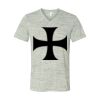 White Marble Unisex Jersey Short-Sleeve V-Neck T-Shirt Thumbnail
