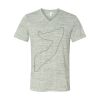 White Marble Unisex Jersey Short-Sleeve V-Neck T-Shirt Thumbnail
