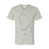 White Marble Unisex Jersey Short-Sleeve V-Neck T-Shirt Thumbnail