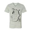 White Marble Unisex Jersey Short-Sleeve V-Neck T-Shirt Thumbnail