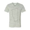 White Marble Unisex Jersey Short-Sleeve V-Neck T-Shirt Thumbnail