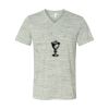 White Marble Unisex Jersey Short-Sleeve V-Neck T-Shirt Thumbnail