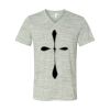 White Marble Unisex Jersey Short-Sleeve V-Neck T-Shirt Thumbnail