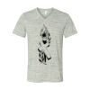 White Marble Unisex Jersey Short-Sleeve V-Neck T-Shirt Thumbnail