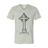 White Marble Unisex Jersey Short-Sleeve V-Neck T-Shirt Thumbnail