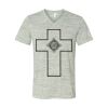 White Marble Unisex Jersey Short-Sleeve V-Neck T-Shirt Thumbnail