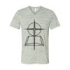 White Marble Unisex Jersey Short-Sleeve V-Neck T-Shirt Thumbnail