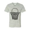 White Marble Unisex Jersey Short-Sleeve V-Neck T-Shirt Thumbnail