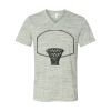 White Marble Unisex Jersey Short-Sleeve V-Neck T-Shirt Thumbnail