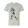 White Marble Unisex Jersey Short-Sleeve V-Neck T-Shirt Thumbnail