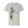 White Marble Unisex Jersey Short-Sleeve V-Neck T-Shirt Thumbnail