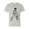 White Marble Unisex Jersey Short-Sleeve V-Neck T-Shirt Thumbnail
