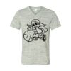 White Marble Unisex Jersey Short-Sleeve V-Neck T-Shirt Thumbnail
