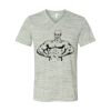 White Marble Unisex Jersey Short-Sleeve V-Neck T-Shirt Thumbnail