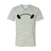 White Marble Unisex Jersey Short-Sleeve V-Neck T-Shirt Thumbnail
