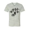 White Marble Unisex Jersey Short-Sleeve V-Neck T-Shirt Thumbnail