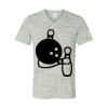 White Marble Unisex Jersey Short-Sleeve V-Neck T-Shirt Thumbnail