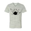 White Marble Unisex Jersey Short-Sleeve V-Neck T-Shirt Thumbnail