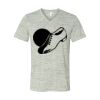 White Marble Unisex Jersey Short-Sleeve V-Neck T-Shirt Thumbnail