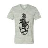 White Marble Unisex Jersey Short-Sleeve V-Neck T-Shirt Thumbnail