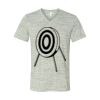 White Marble Unisex Jersey Short-Sleeve V-Neck T-Shirt Thumbnail