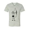 White Marble Unisex Jersey Short-Sleeve V-Neck T-Shirt Thumbnail