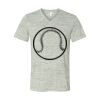 White Marble Unisex Jersey Short-Sleeve V-Neck T-Shirt Thumbnail