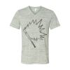 White Marble Unisex Jersey Short-Sleeve V-Neck T-Shirt Thumbnail