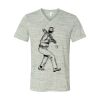 White Marble Unisex Jersey Short-Sleeve V-Neck T-Shirt Thumbnail