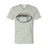 White Marble Unisex Jersey Short-Sleeve V-Neck T-Shirt Thumbnail