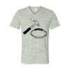 White Marble Unisex Jersey Short-Sleeve V-Neck T-Shirt Thumbnail