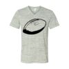 White Marble Unisex Jersey Short-Sleeve V-Neck T-Shirt Thumbnail