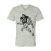 White Marble Unisex Jersey Short-Sleeve V-Neck T-Shirt Thumbnail