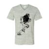 White Marble Unisex Jersey Short-Sleeve V-Neck T-Shirt Thumbnail