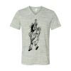 White Marble Unisex Jersey Short-Sleeve V-Neck T-Shirt Thumbnail